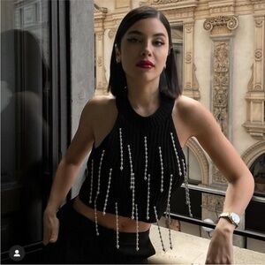 ZARA Pearl chenille top 7901/313